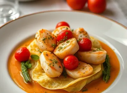 Pâtes au saumon et épinards