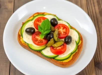 Tartine de thon sur courgette