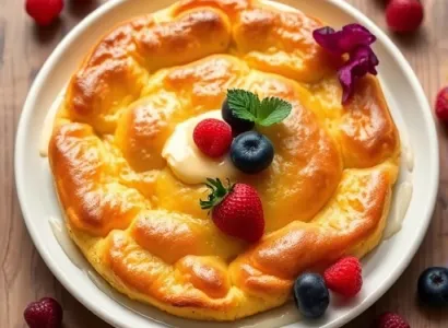 Blintzes soufflés aux fruits