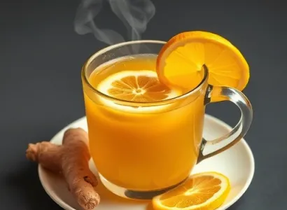 Boisson chaude au citron