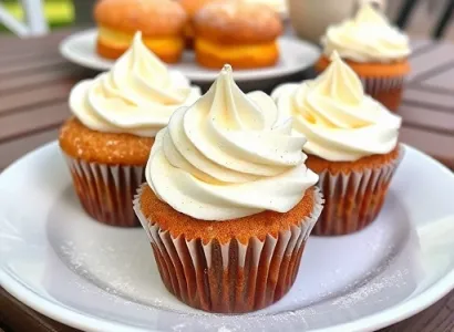 Cupcakes à la crème fraîche