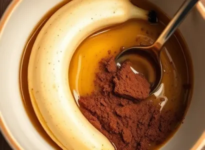 Collation banane et cacao