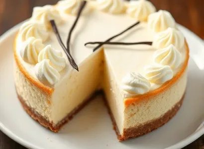 Gâteau au fromage et vanille léger