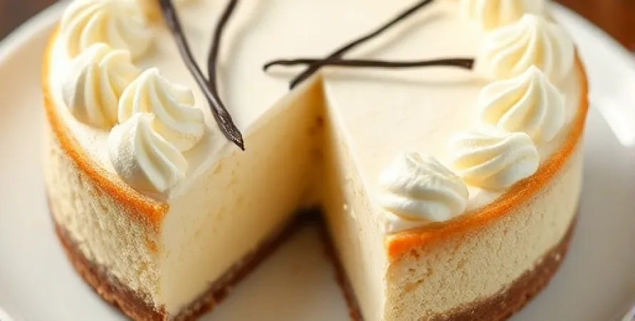 Gâteau au fromage et vanille léger