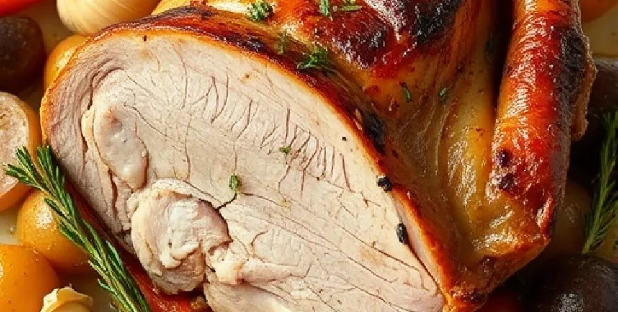 Porc rôti au fenouil