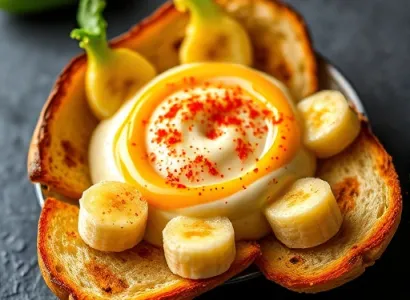 Tartine de poivron banane