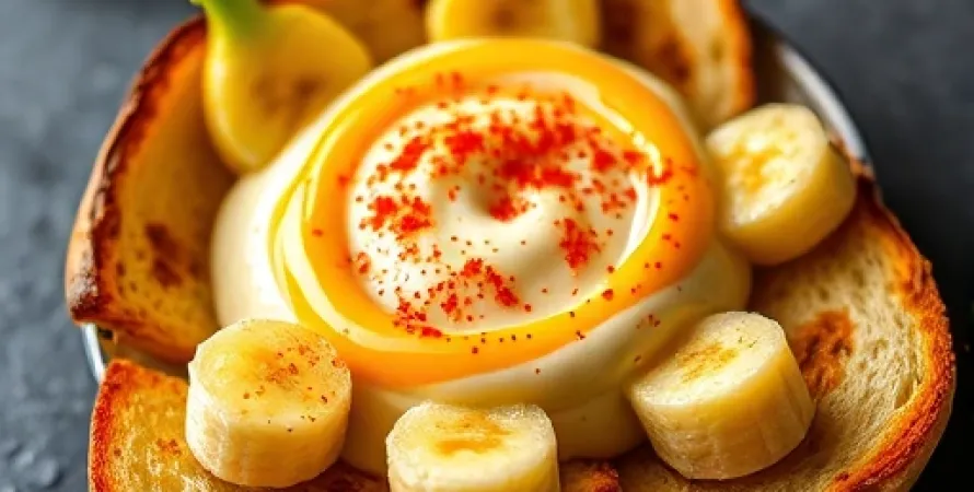 Tartine de poivron banane