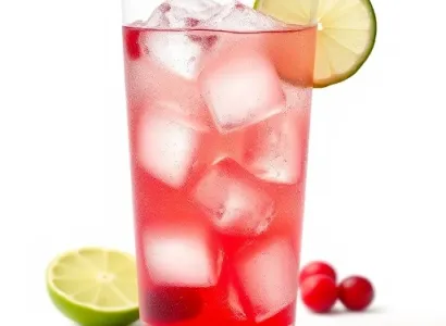 Jus de canneberge pétillant