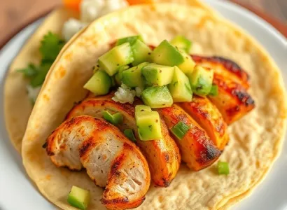 Poulet grillé au chipotle avec salsa d'avocat