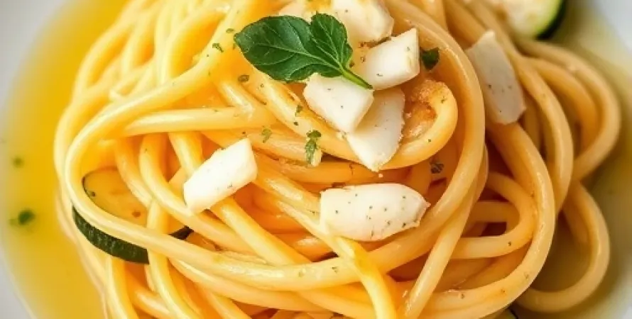 Fettuccine aux herbes et au fromage