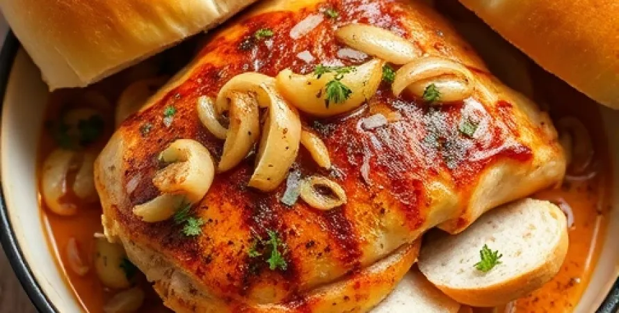 Sandwichs au Poulet Cuits à la Cocotte