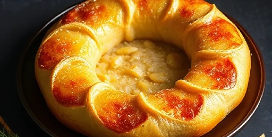 Rouleau de citrouille et noix