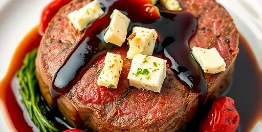 Filet mignon au gorgonzola et tomates séchées