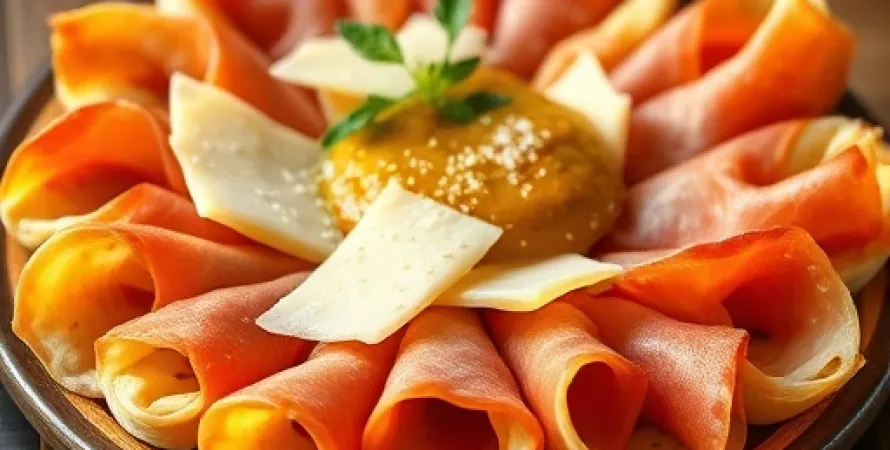 Rouleaux de pâte feuilletée au prosciutto
