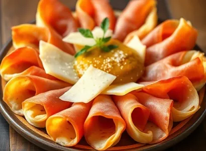 Rouleaux de pâte feuilletée au prosciutto