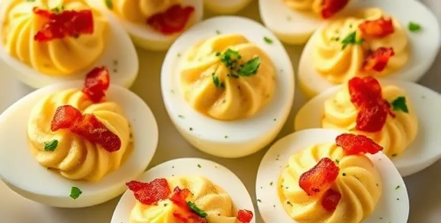 Oeufs à la mayonnaise aux herbes