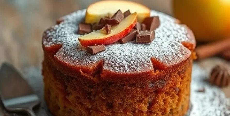 Gâteau au chocolat et pomme