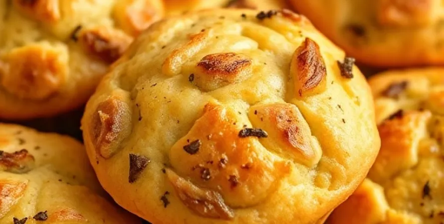 Muffins au ail et oignon