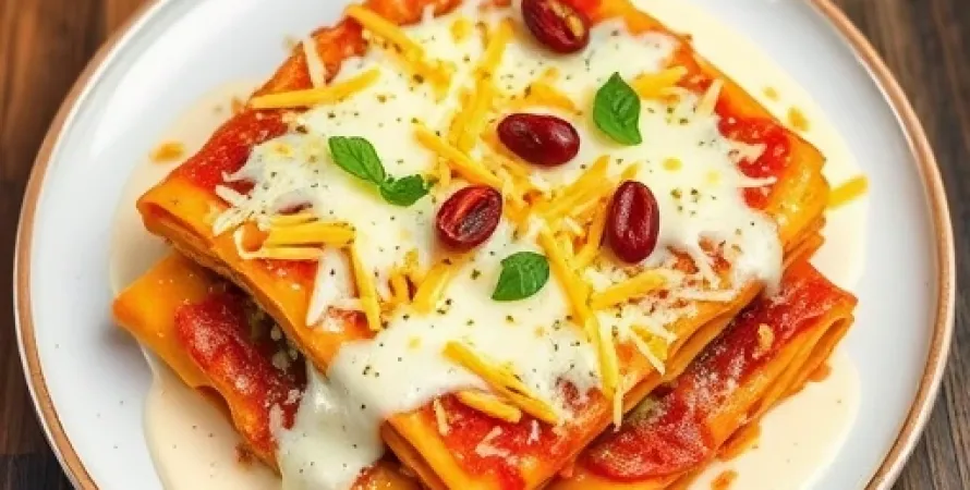Lasagnes aux épinards et fromage