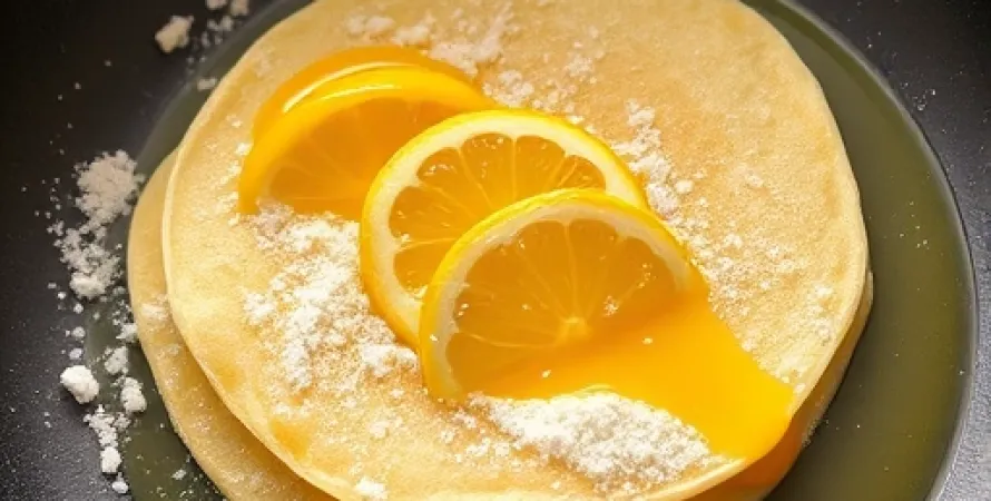 Crêpes au jus de citron