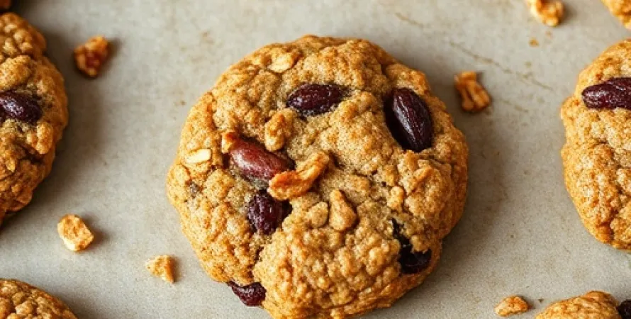 Cookies aux flocons d'avoine et fruit