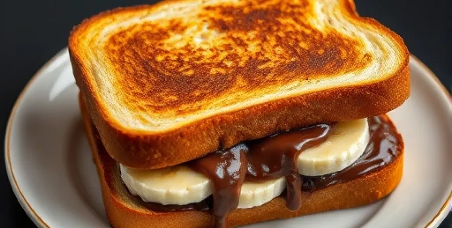 Sandwich banane et Nutella