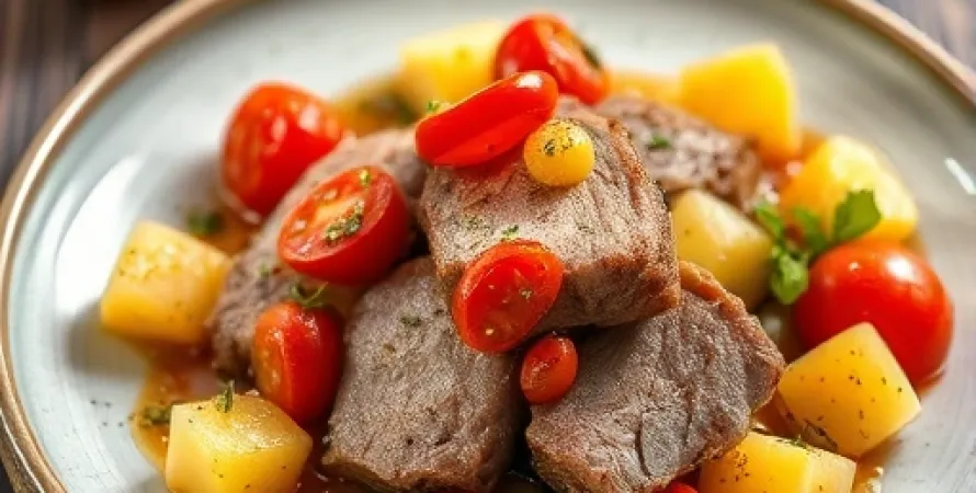 Daube de porc aux tomates