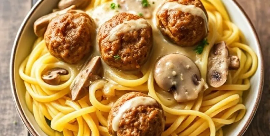 Boulettes de viande à la Stroganoff