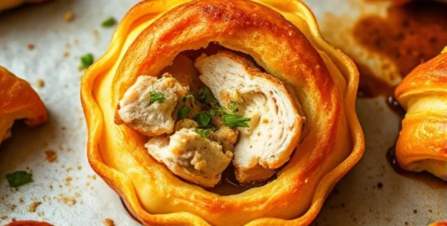 Petits chaussons de poulet