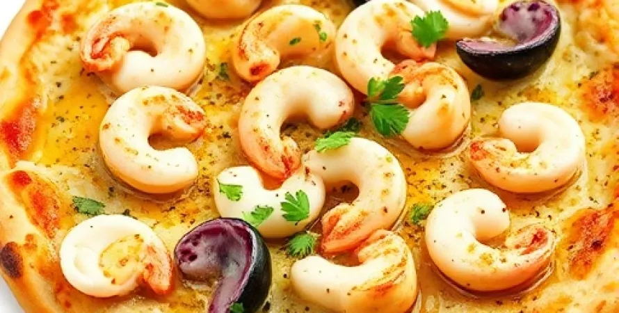 Pizza de fruit de mer