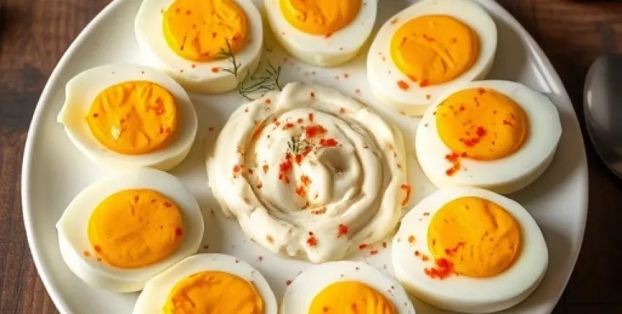Oeufs durs à la française
