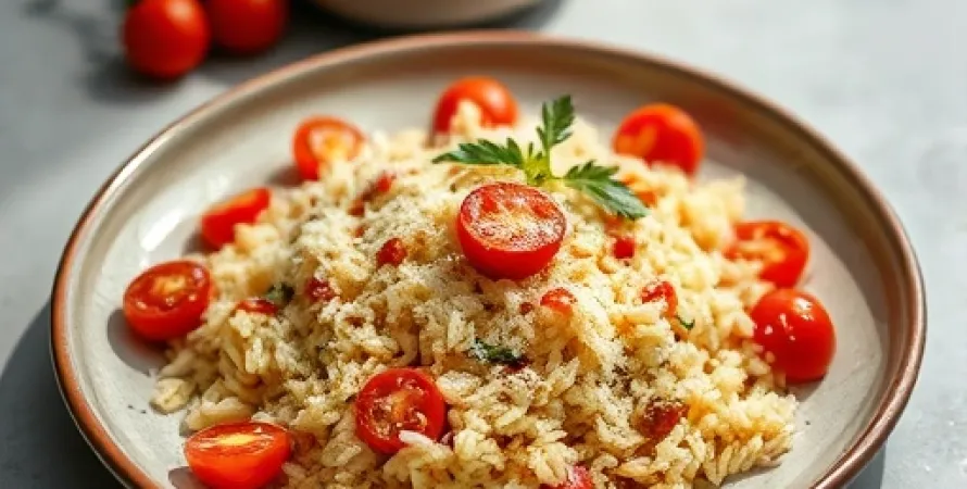 Pilaf de riz basmati aux tomates séchées
