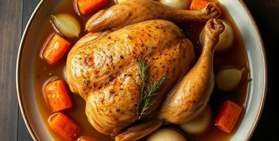 Poulet au pot aux panais