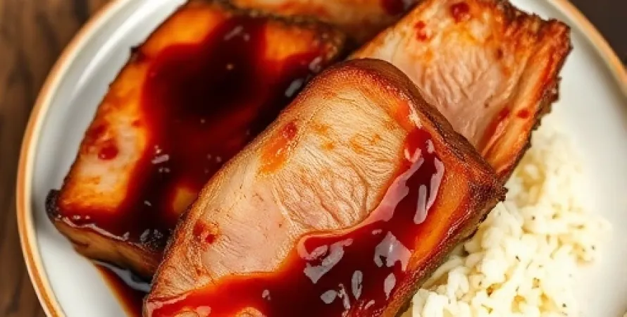 Pork steaks au glacage asiatique