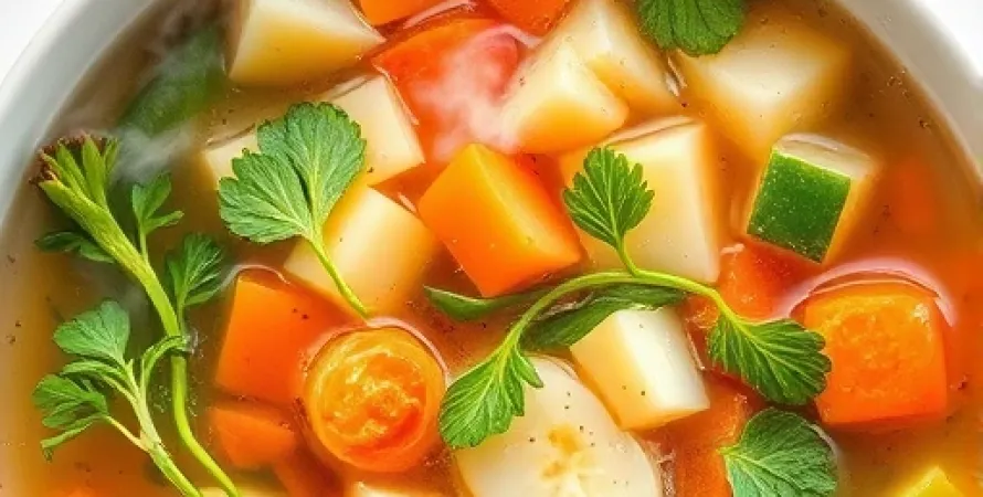 Potage de légumes léger