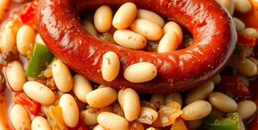 Kielbasa et haricots blancs