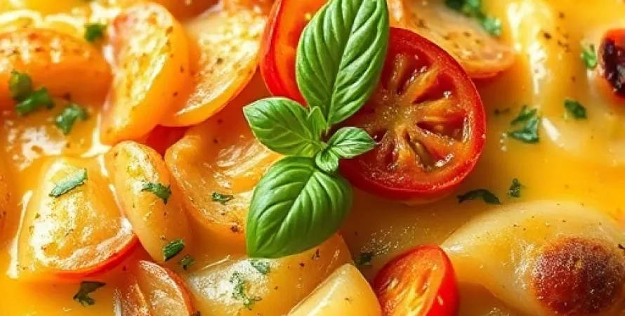 Gratin de pommes de terre et de tomates