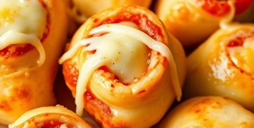 Rouleaux de pizza au fromage