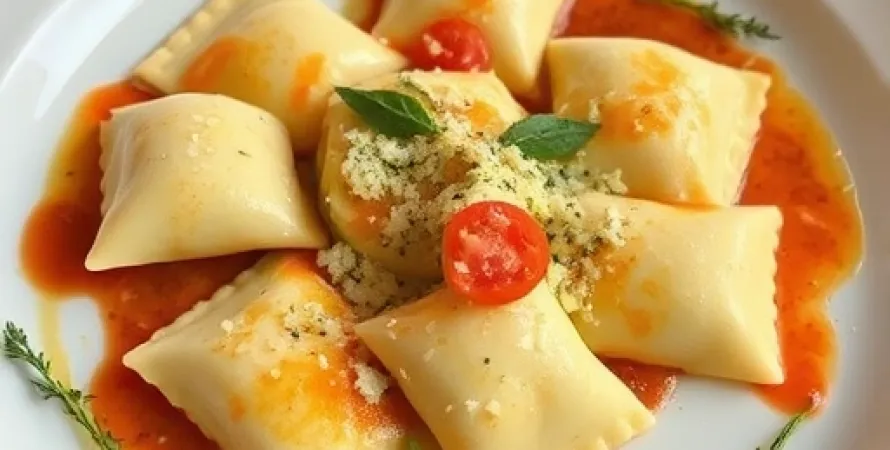 Raviolis aux Patates Douces et Fromage