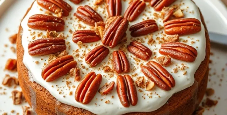 Gâteau au coco et aux pecanes