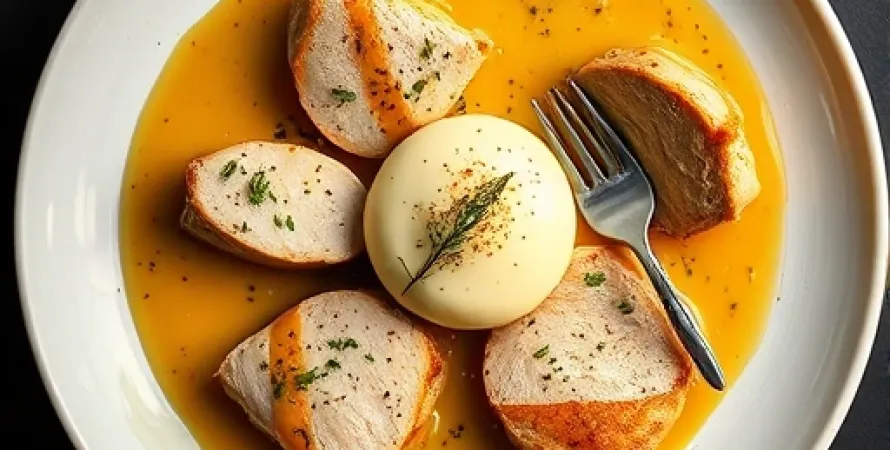 Poulet avec sauce aigre-douce