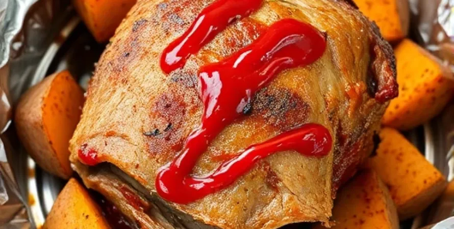 Porc au four tendre aux patates douces