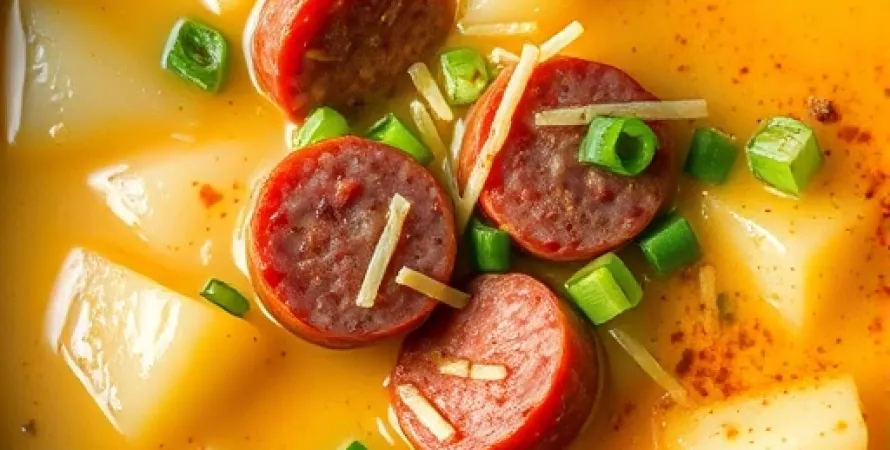 Soupe de pommes de terre avec kielbasa