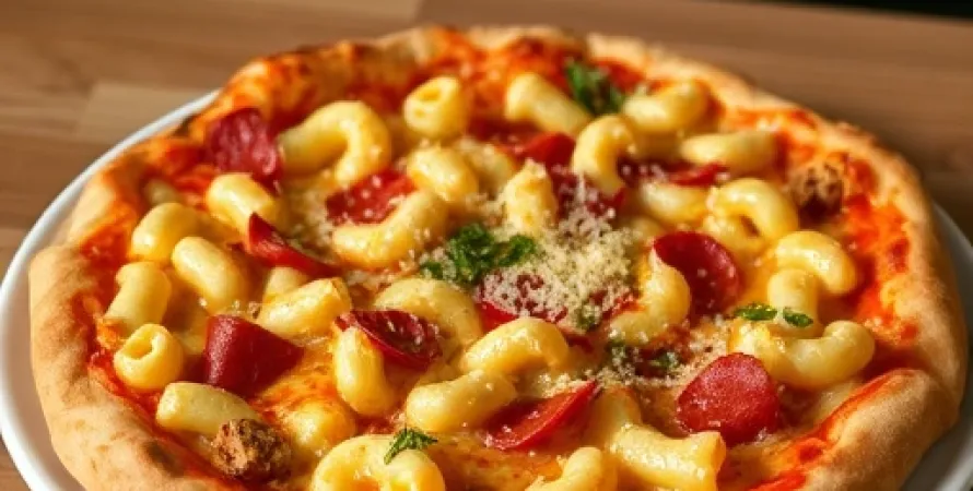 Pizza au Macaroni