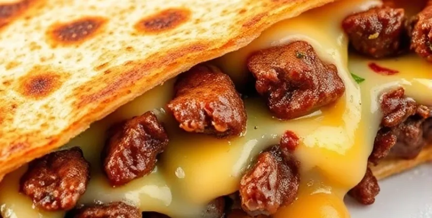 Quesadillas de steak et fromage