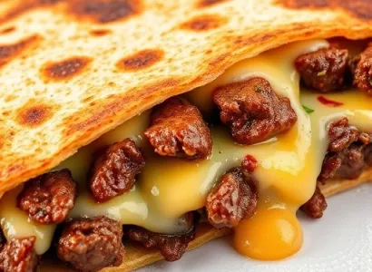 Quesadillas de steak et fromage