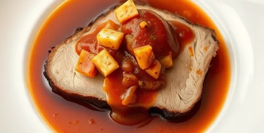 Culotte de porc braisée