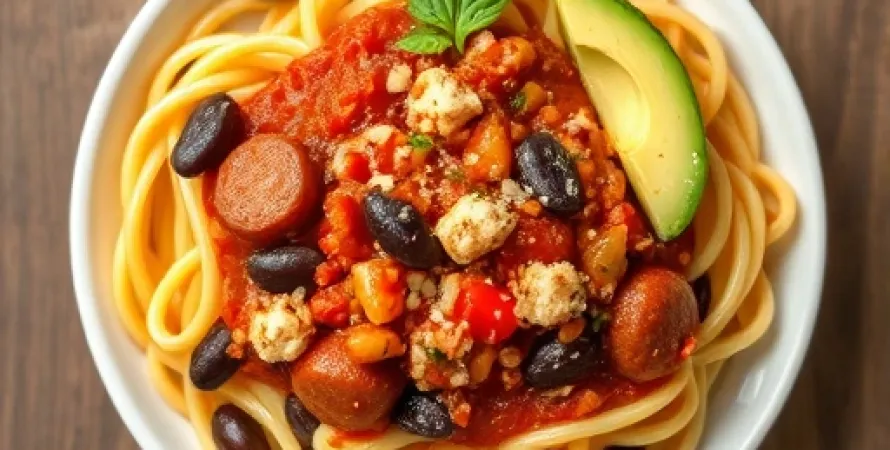 Pâtes italiennes épicées au chili