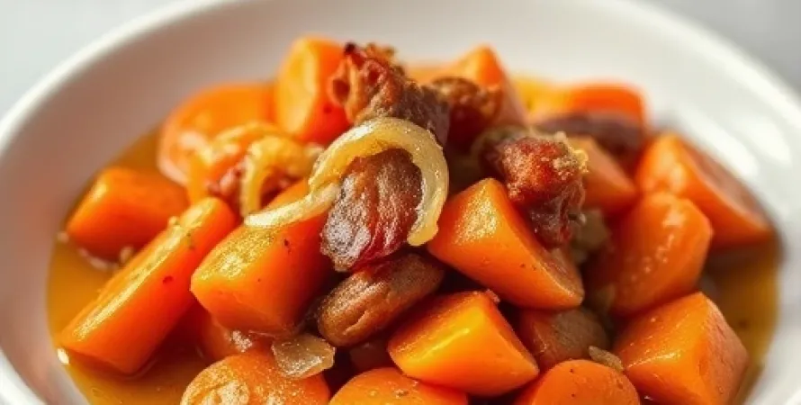 Carottes au lard