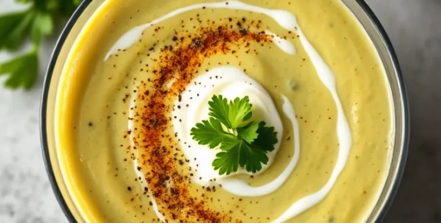 Soupe d'avocat crémeuse